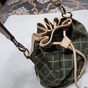 Dooney & Bourke signature canvas bucket bag